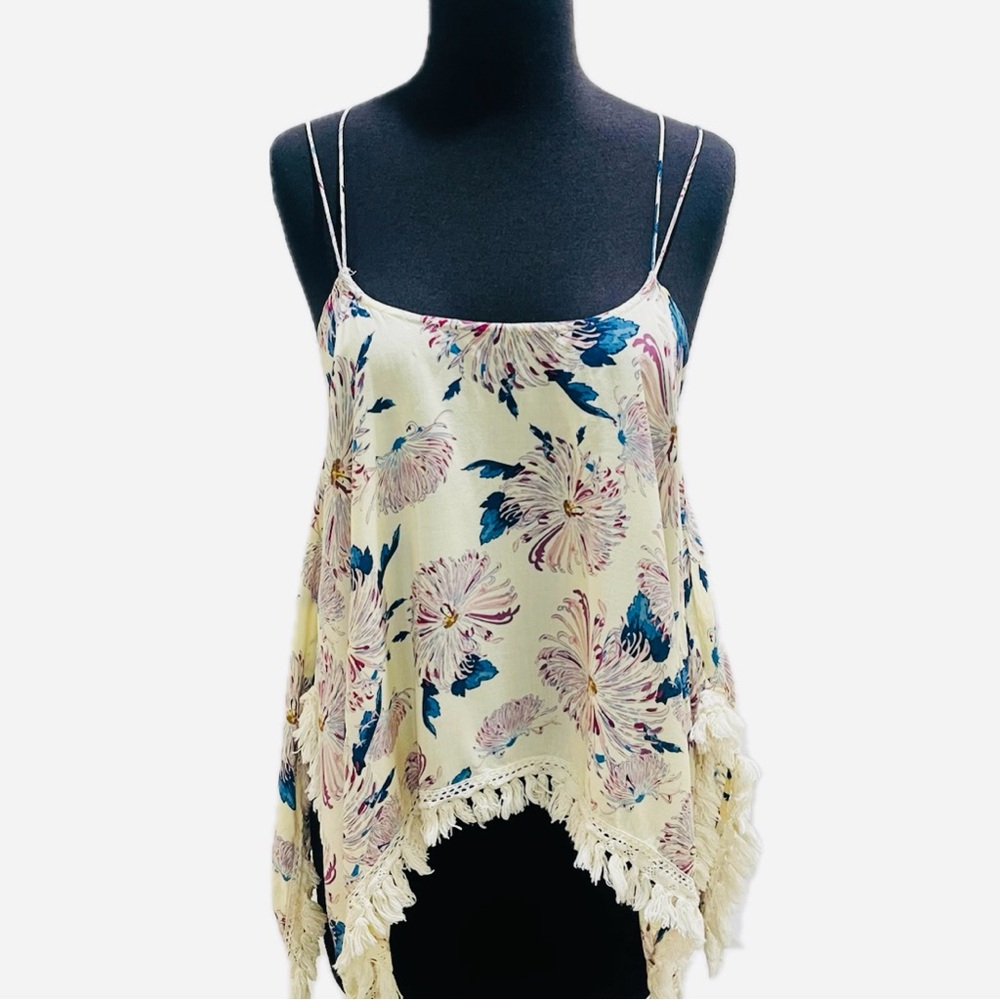1.STATE Floral Boho Strappy Top
